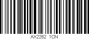 Código de barras (EAN, GTIN, SKU, ISBN): 'AX2262/1CN'