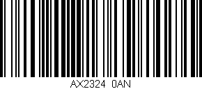 Código de barras (EAN, GTIN, SKU, ISBN): 'AX2324/0AN'