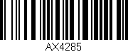 Código de barras (EAN, GTIN, SKU, ISBN): 'AX4285'