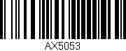 Código de barras (EAN, GTIN, SKU, ISBN): 'AX5053'