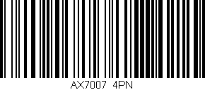 Código de barras (EAN, GTIN, SKU, ISBN): 'AX7007/4PN'