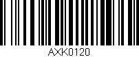 Código de barras (EAN, GTIN, SKU, ISBN): 'AXK0120'