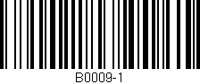 Código de barras (EAN, GTIN, SKU, ISBN): 'B0009-1'