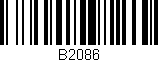 Código de barras (EAN, GTIN, SKU, ISBN): 'B2086'