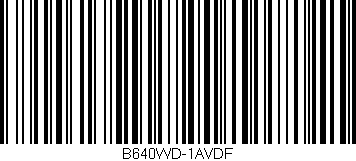 Código de barras (EAN, GTIN, SKU, ISBN): 'B640WD-1AVDF'