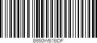 Código de barras (EAN, GTIN, SKU, ISBN): 'B650WB1BDF'