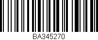 Código de barras (EAN, GTIN, SKU, ISBN): 'BA345270'