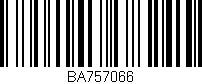 Código de barras (EAN, GTIN, SKU, ISBN): 'BA757066'