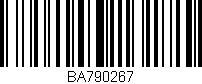Código de barras (EAN, GTIN, SKU, ISBN): 'BA790267'