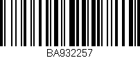 Código de barras (EAN, GTIN, SKU, ISBN): 'BA932257'