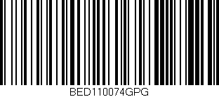 Código de barras (EAN, GTIN, SKU, ISBN): 'BED110074GPG'