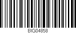 Código de barras (EAN, GTIN, SKU, ISBN): 'BIG04858'