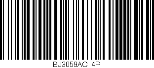 Código de barras (EAN, GTIN, SKU, ISBN): 'BJ3059AC/4P'