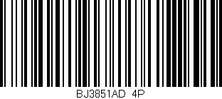 Código de barras (EAN, GTIN, SKU, ISBN): 'BJ3851AD/4P'