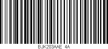 Código de barras (EAN, GTIN, SKU, ISBN): 'BJK203AAE/4A'