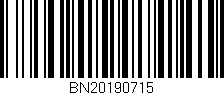 Código de barras (EAN, GTIN, SKU, ISBN): 'BN20190715'