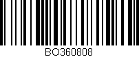 Código de barras (EAN, GTIN, SKU, ISBN): 'BO360808'