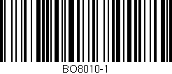 Código de barras (EAN, GTIN, SKU, ISBN): 'BO8010-1'