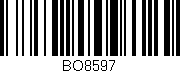 Código de barras (EAN, GTIN, SKU, ISBN): 'BO8597'