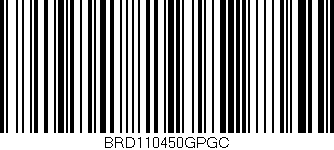 Código de barras (EAN, GTIN, SKU, ISBN): 'BRD110450GPGC'