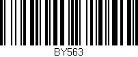 Código de barras (EAN, GTIN, SKU, ISBN): 'BY563'