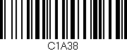 Código de barras (EAN, GTIN, SKU, ISBN): 'C1A38'