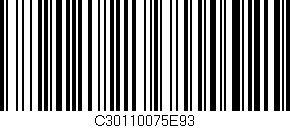 Código de barras (EAN, GTIN, SKU, ISBN): 'C30110075E93'