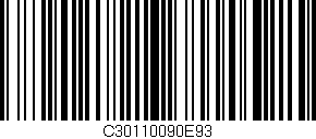 Código de barras (EAN, GTIN, SKU, ISBN): 'C30110090E93'
