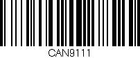 Código de barras (EAN, GTIN, SKU, ISBN): 'CAN9111'