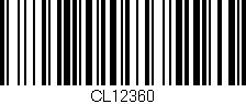 Código de barras (EAN, GTIN, SKU, ISBN): 'CL12360'