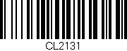 Código de barras (EAN, GTIN, SKU, ISBN): 'CL2131'