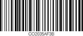 Código de barras (EAN, GTIN, SKU, ISBN): 'CO2035AF3B'