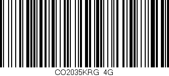 Código de barras (EAN, GTIN, SKU, ISBN): 'CO2035KRG/4G'