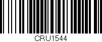 Código de barras (EAN, GTIN, SKU, ISBN): 'CRU1544'