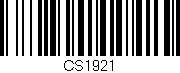 Código de barras (EAN, GTIN, SKU, ISBN): 'CS1921'