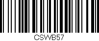 Código de barras (EAN, GTIN, SKU, ISBN): 'CSWB57'