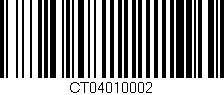 Código de barras (EAN, GTIN, SKU, ISBN): 'CT04010002'