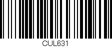 Código de barras (EAN, GTIN, SKU, ISBN): 'CUL631'