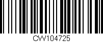 Código de barras (EAN, GTIN, SKU, ISBN): 'CW104725'