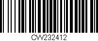 Código de barras (EAN, GTIN, SKU, ISBN): 'CW232412'