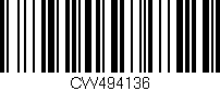 Código de barras (EAN, GTIN, SKU, ISBN): 'CW494136'