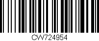 Código de barras (EAN, GTIN, SKU, ISBN): 'CW724954'