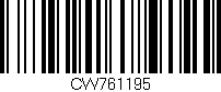 Código de barras (EAN, GTIN, SKU, ISBN): 'CW761195'