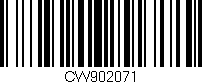 Código de barras (EAN, GTIN, SKU, ISBN): 'CW902071'