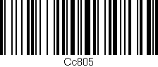 Código de barras (EAN, GTIN, SKU, ISBN): 'Cc805'