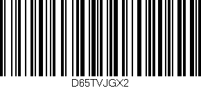 Código de barras (EAN, GTIN, SKU, ISBN): 'D65TVJGX2'