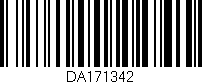 Código de barras (EAN, GTIN, SKU, ISBN): 'DA171342'