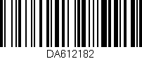 Código de barras (EAN, GTIN, SKU, ISBN): 'DA612182'