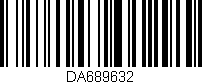 Código de barras (EAN, GTIN, SKU, ISBN): 'DA689632'