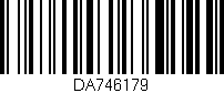 Código de barras (EAN, GTIN, SKU, ISBN): 'DA746179'